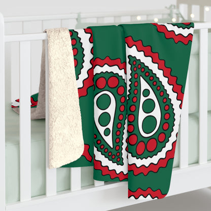 Mexico Retro Paisley Blanket Throw