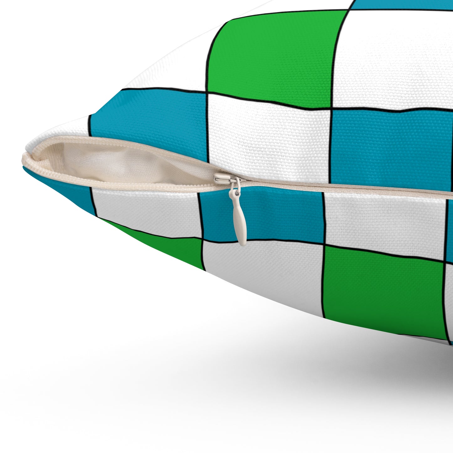 Uzbekistan Retro Check Cushion Pillow