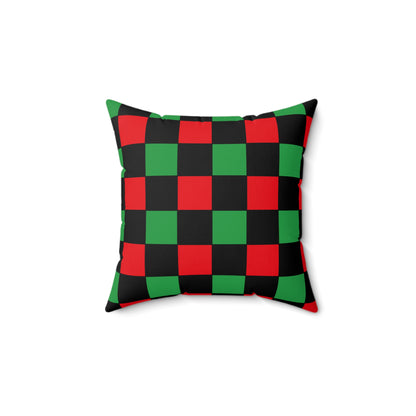 Libya Retro Check Cushion Pillow