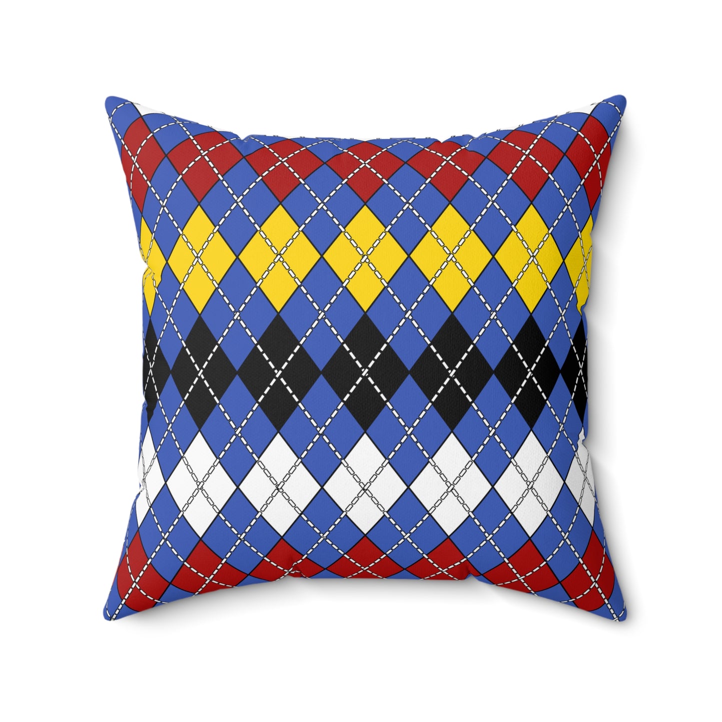 Eswatini Retro Argyle Cushion Pillow