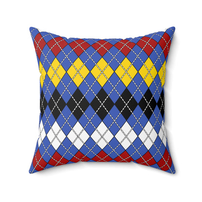Eswatini Retro Argyle Cushion Pillow