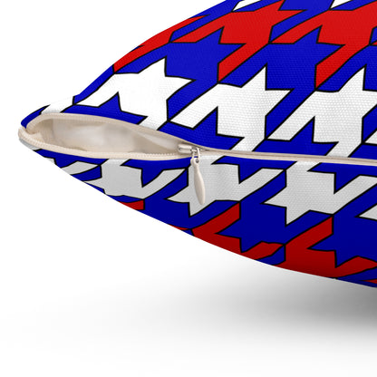 Slovenia Retro Houndstooth Cushion Pillow