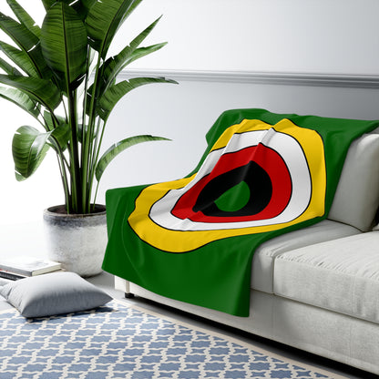 Zimbabwe Retro Target Blanket Throw