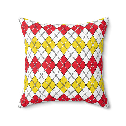Guernsey Retro Argyle Cushion Pillow
