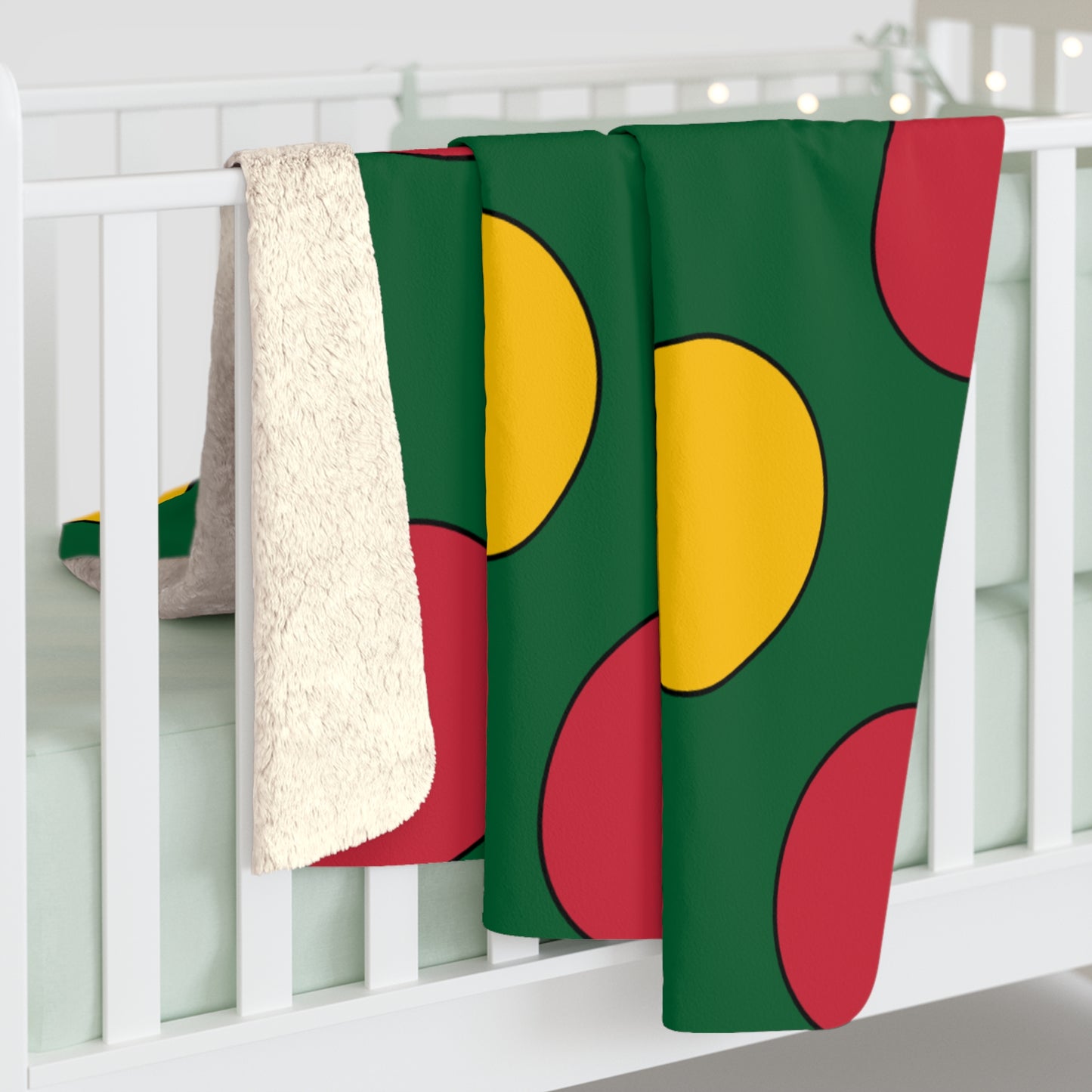 Mauritania Retro Polka Dots Blanket Throw