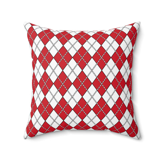 England Retro Argyle Cushion Pillow