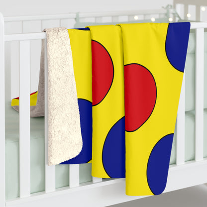 Colombia Retro Polka Dots Blanket Throw