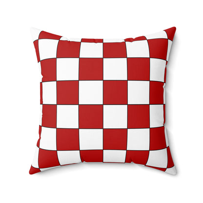 Isle Of Man Retro Check Cushion Pillow