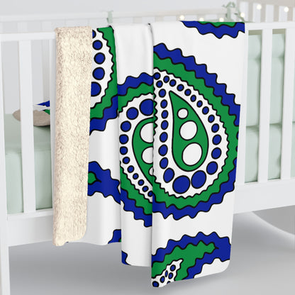 Lesotho Retro Paisley Blanket Throw