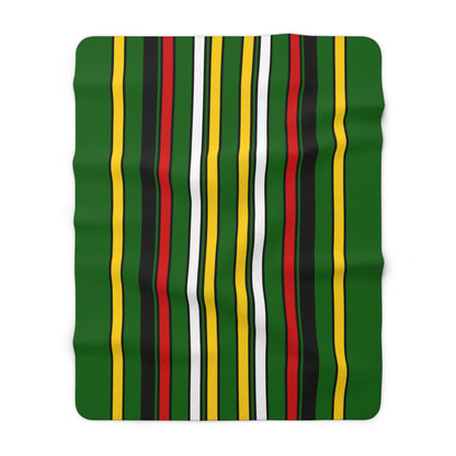 Zimbabwe Retro Stripes Blanket Throw