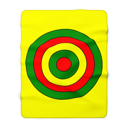 Mali Retro Target Blanket Throw