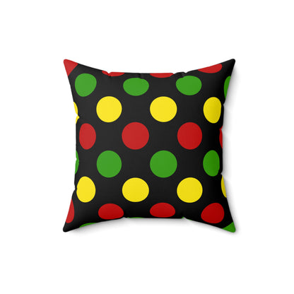 Saint Kitts And Nevis Retro Polka Dots Cushion Pillow