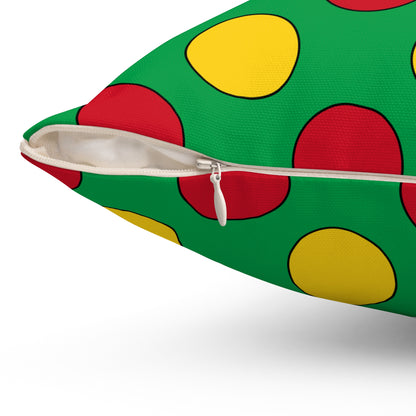 Guinea Bissau Retro Polka Dots Cushion Pillow