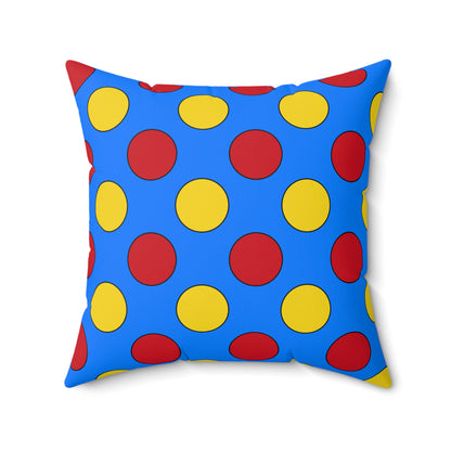 Democratic Republic of the Congo Retro Polka Dots Cushion Pillow