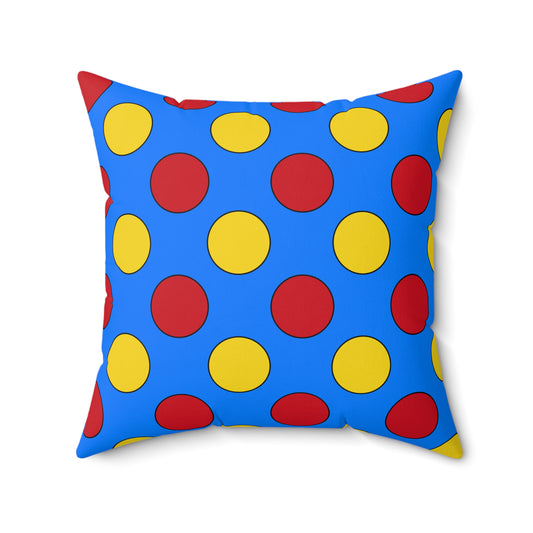 Democratic Republic of the Congo Retro Polka Dots Cushion Pillow