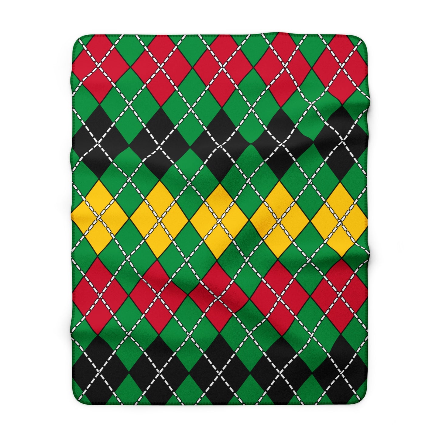 Vanuatu Retro Argyle Blanket Throw