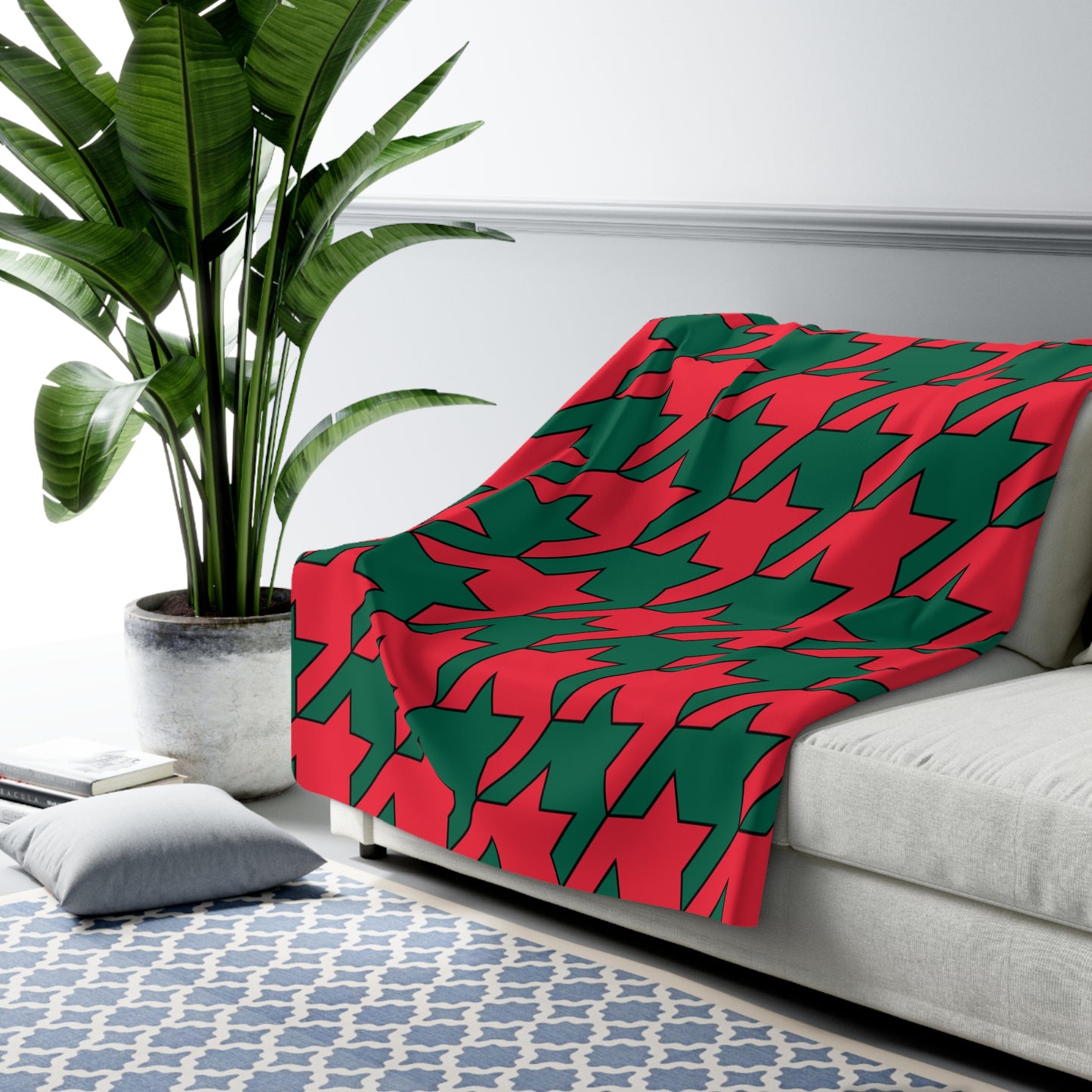 Bangladesh Retro Houndstooth Blanket Throw