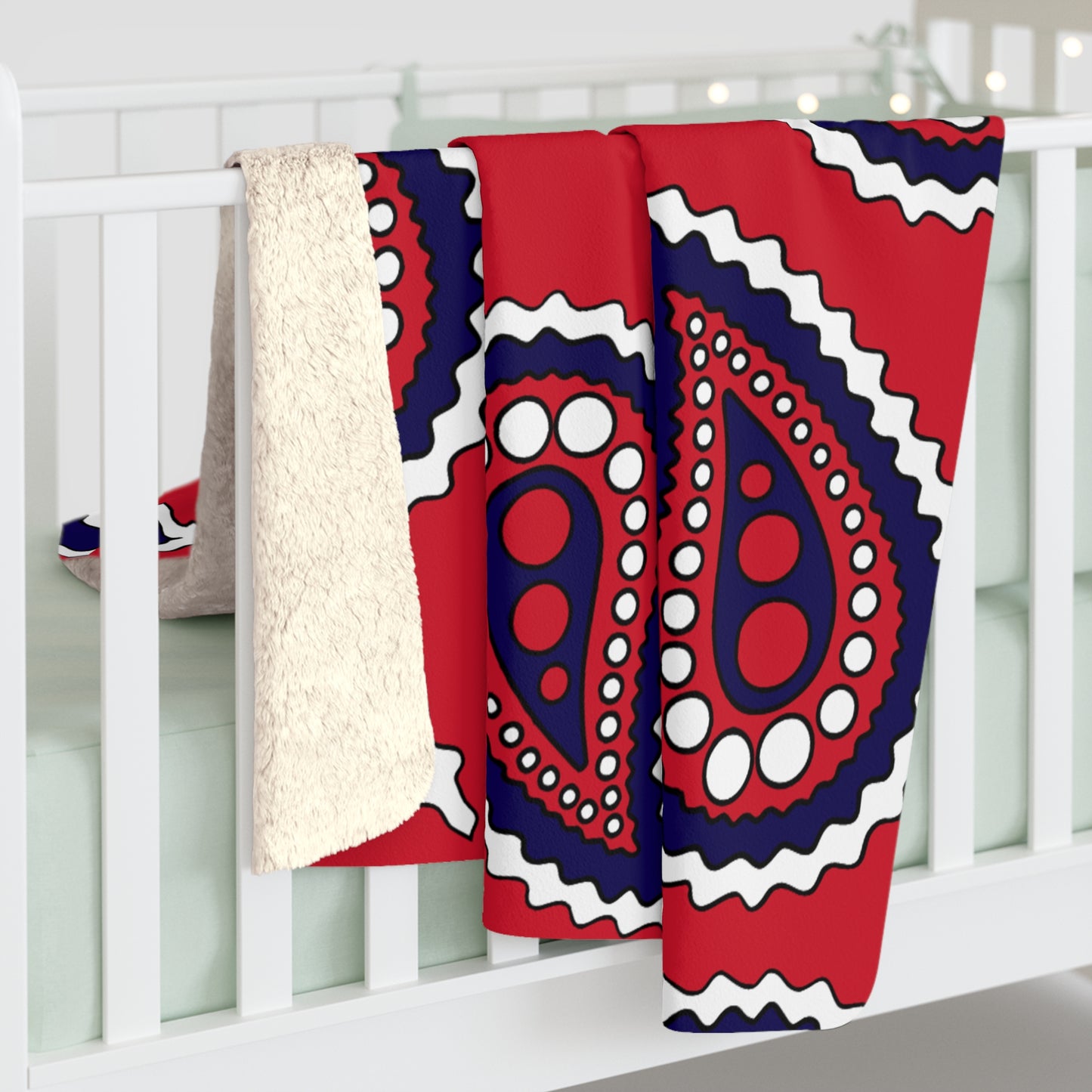Bermuda Retro Paisley Blanket Throw