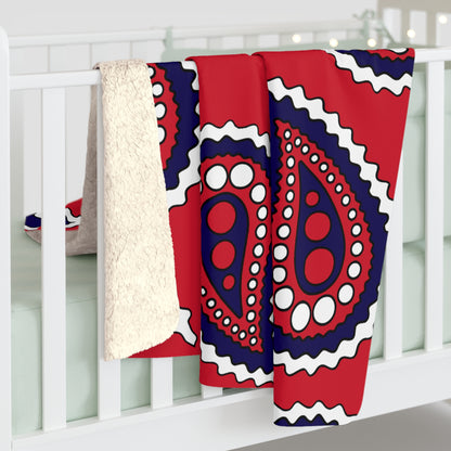 Bermuda Retro Paisley Blanket Throw