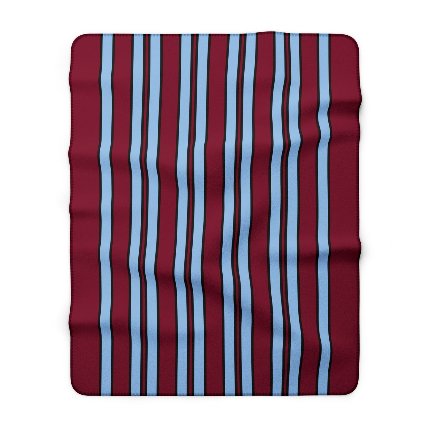 Claret, Blue Retro Stripe Blanket Throw