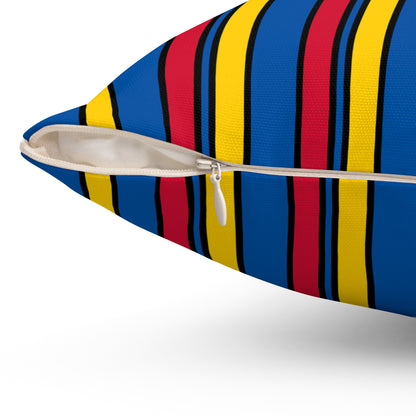 Aland Islands Retro Stripes Cushion Pillow