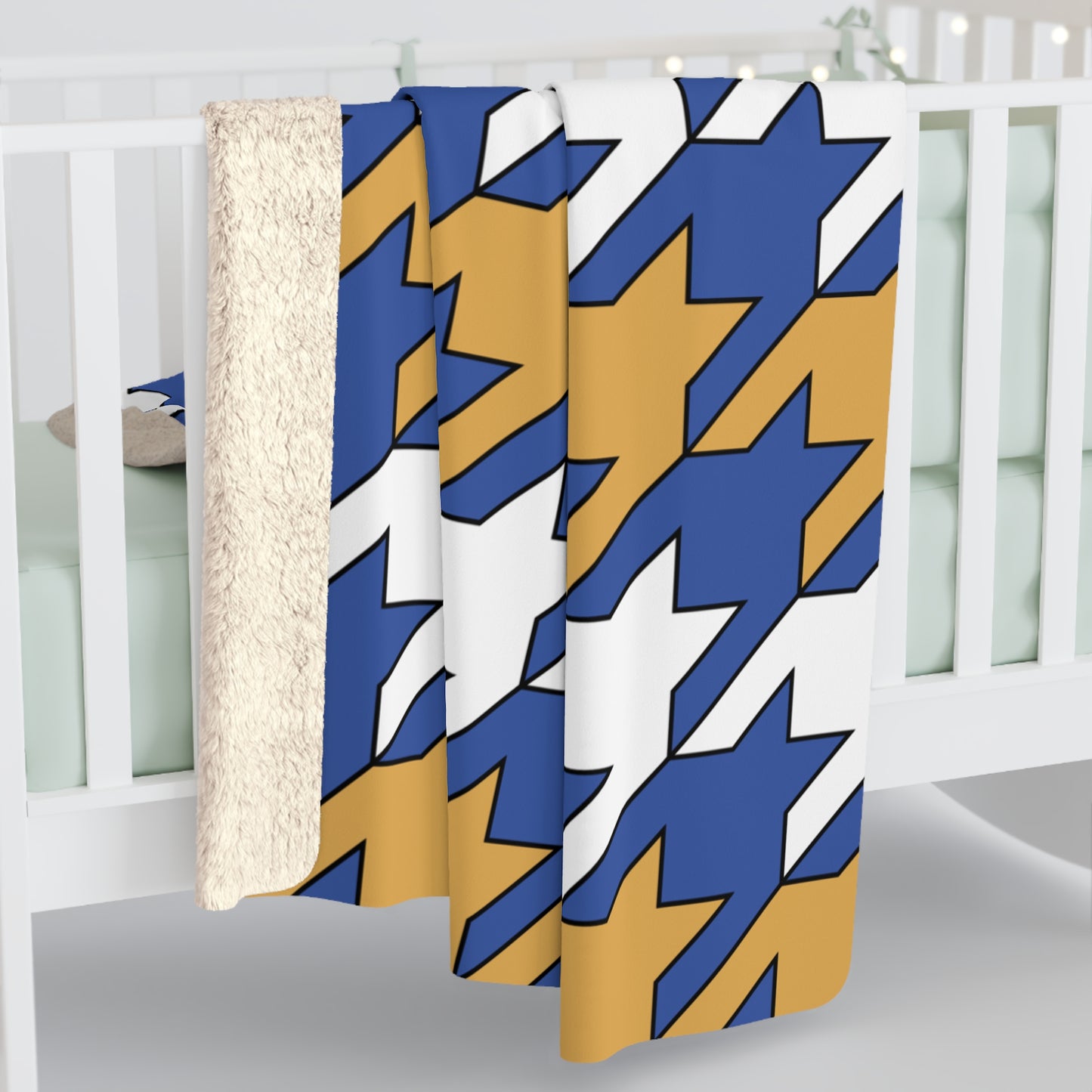 Marshall Islands Retro Houndstooth Blanket Throw