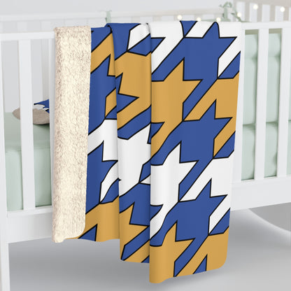 Marshall Islands Retro Houndstooth Blanket Throw