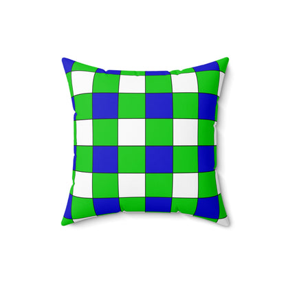 Sierra Leone Retro Check Cushion Pillow