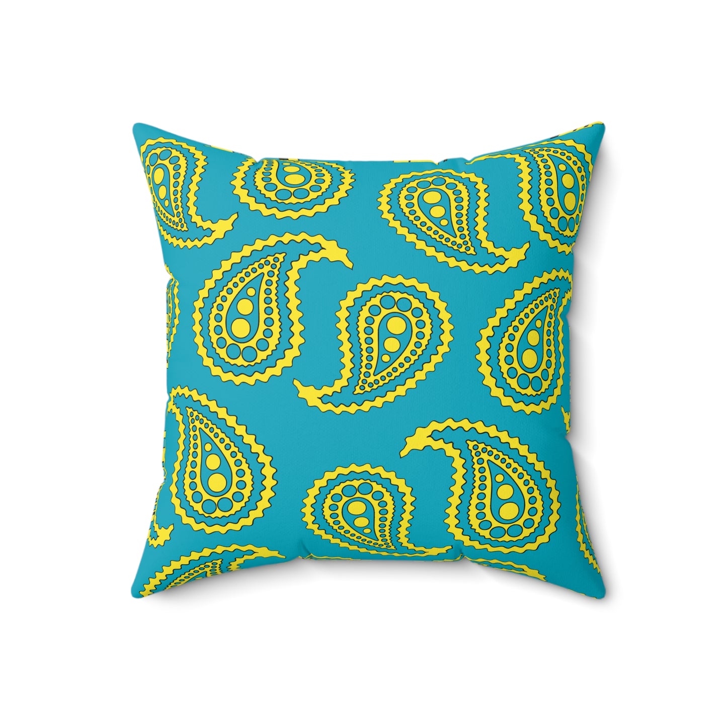 Kazakhstan Retro Paisley Cushion Pillow