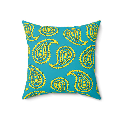 Kazakhstan Retro Paisley Cushion Pillow