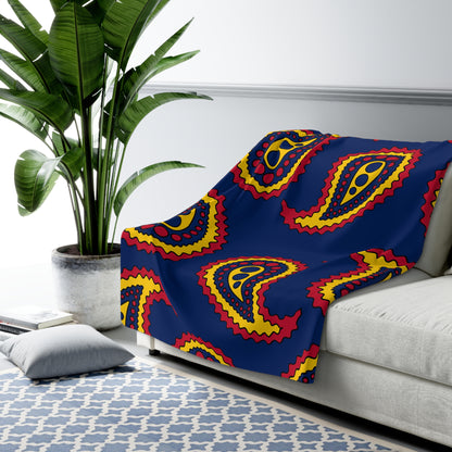 Chad Retro Paisley Blanket Throw