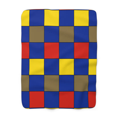 Moldova Retro Check Blanket Throw