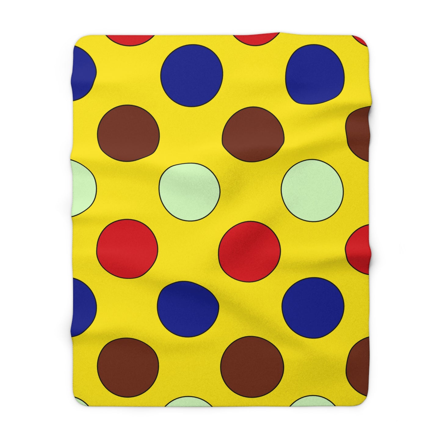 Ecuador Retro Polka Dots Blanket Throw