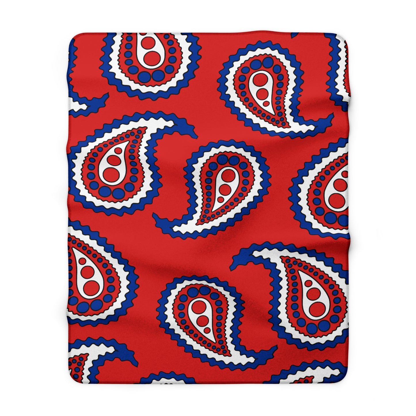 Bouvet Island Retro Paisley Blanket Throw