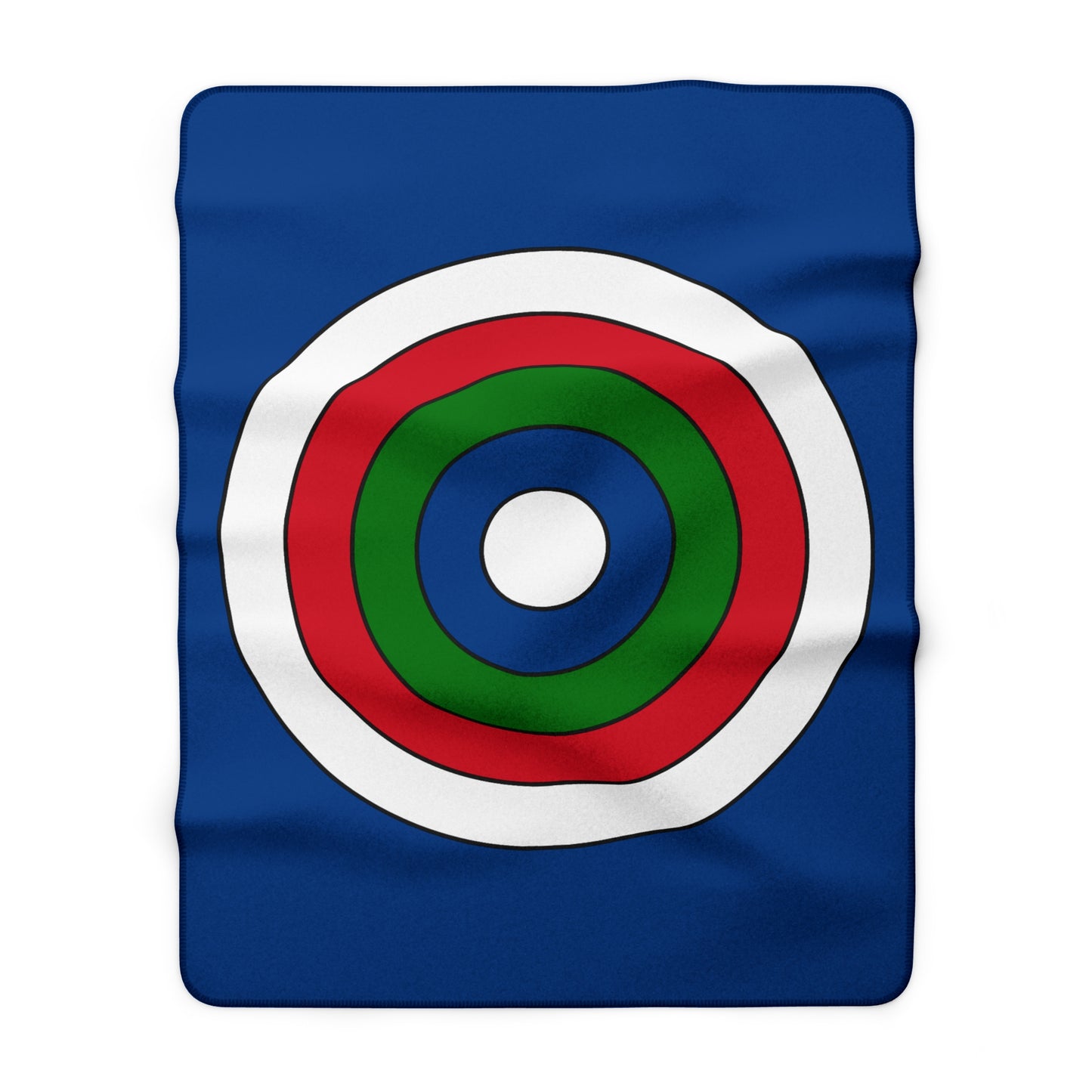 Belize Retro Target Blanket Throw