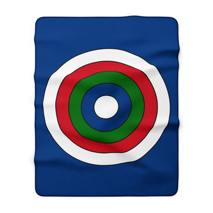 Belize Retro Target Blanket Throw
