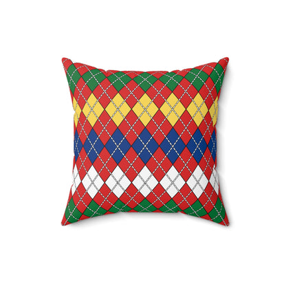 Seychelles Retro Argyle Cushion Pillow