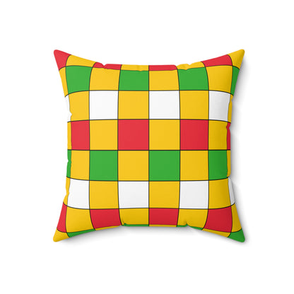 Myanmar Retro Check Cushion Pillow