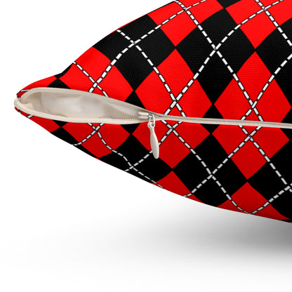 Albania Retro Argyle Cushion Pillow
