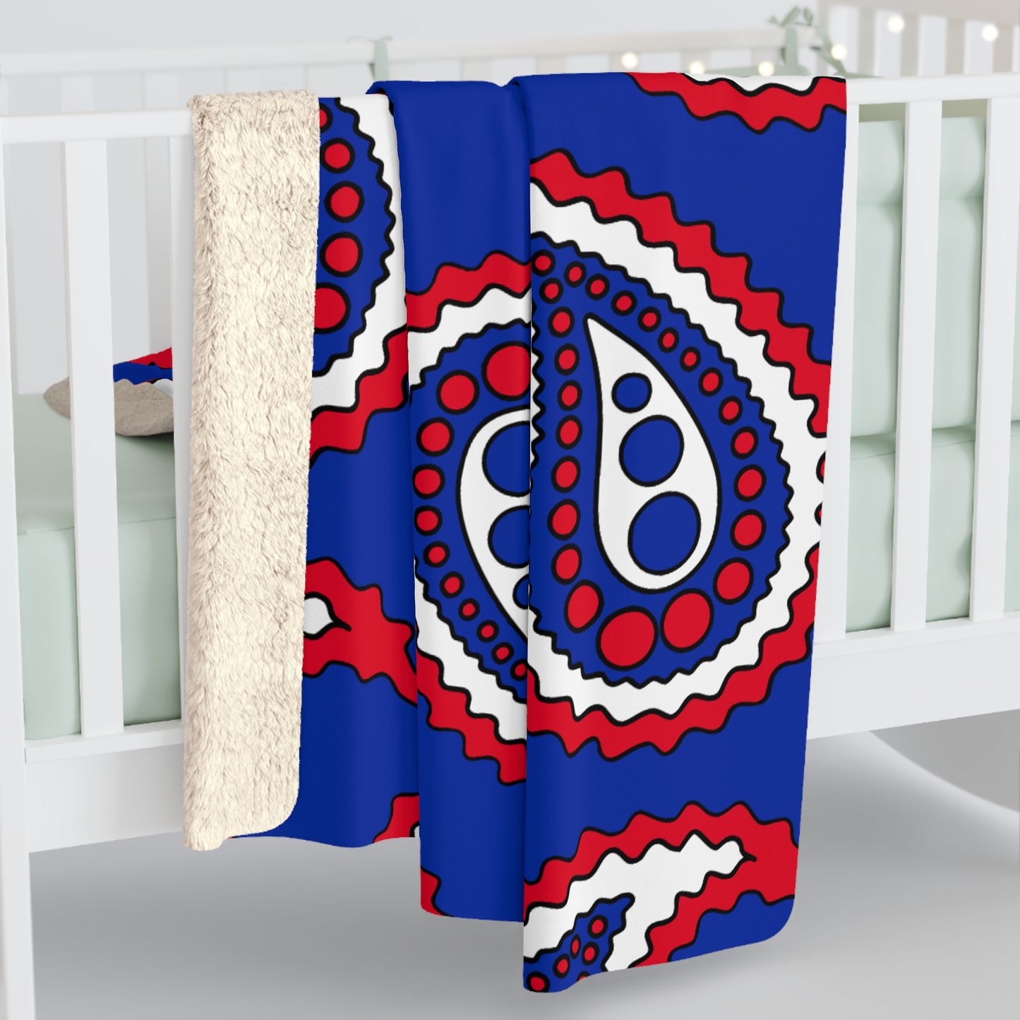 Cambodia Retro Paisley Blanket Throw
