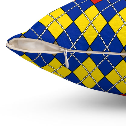Moldova Retro Argyle Cushion Pillow