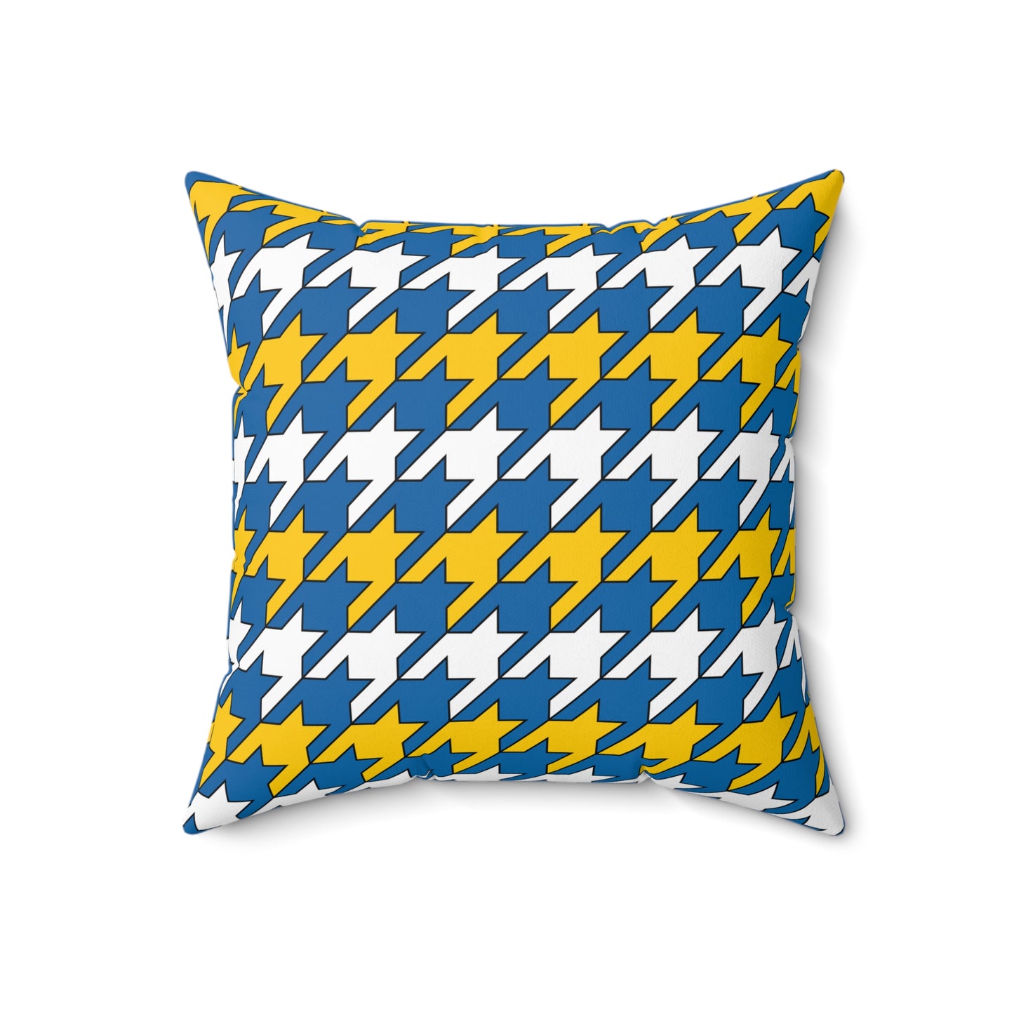 Canary Islands Retro Houndstooth Cushion Pillow