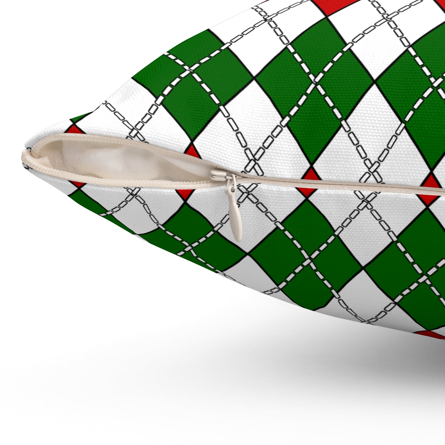Tajikistan Retro Argyle Cushion Pillow