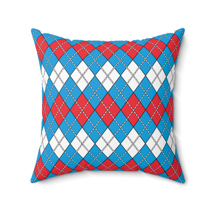 Luxembourg Retro Argyle Cushion Pillow