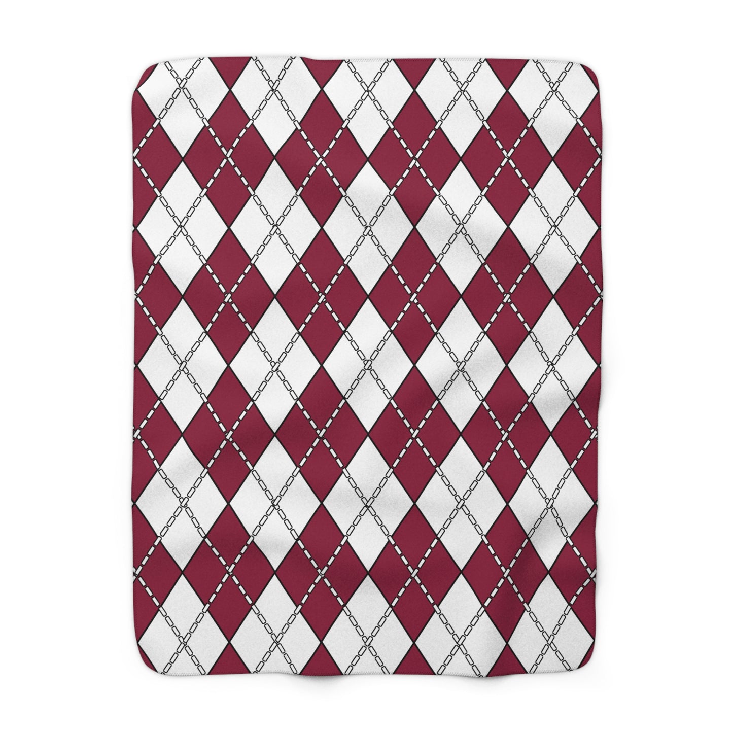 Qatar Retro Argyle Blanket Throw