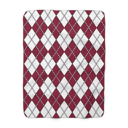 Qatar Retro Argyle Blanket Throw