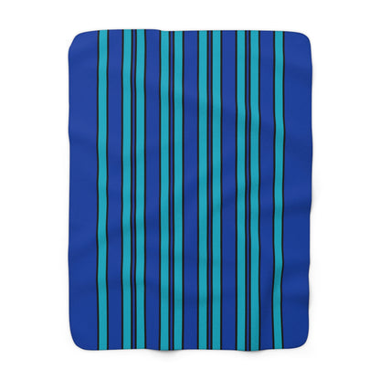 Pacific Islands Retro Stripes Blanket Throw