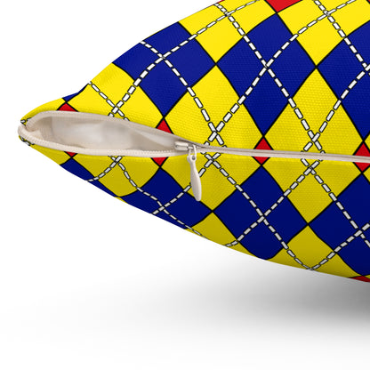 Colombia Retro Argyle Cushion Pillow