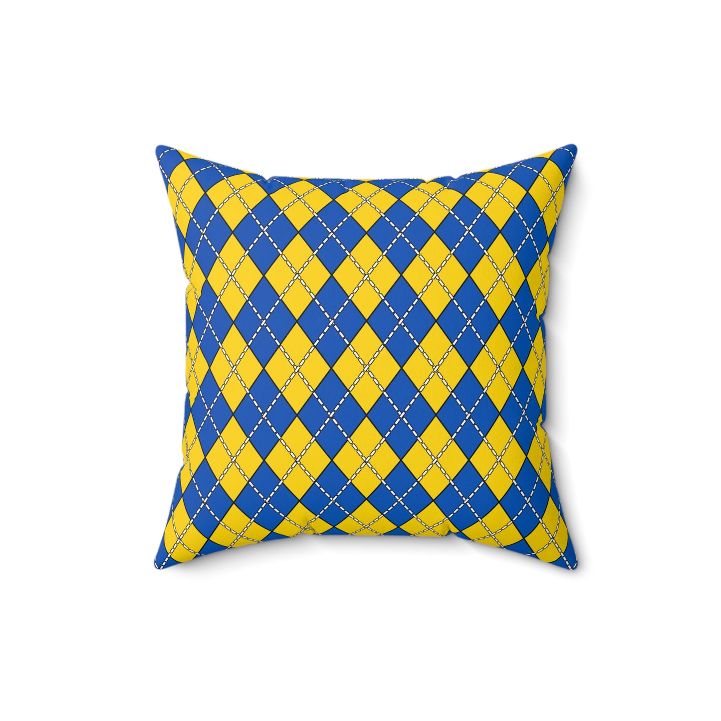 Ukraine Retro Argyle Cushion Pillow