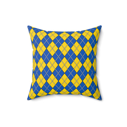 Ukraine Retro Argyle Cushion Pillow